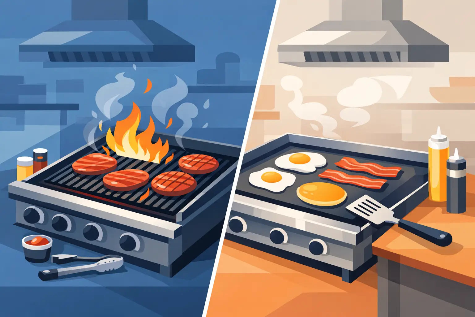 Charbroiler vs Griddle: Which Fits Your Line?