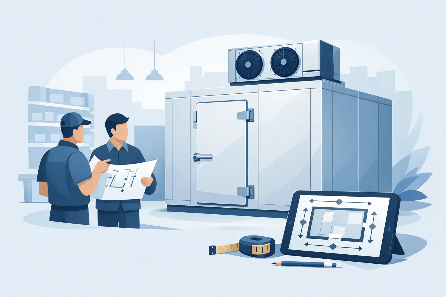 How to Size a Walk-In Cooler for Service
