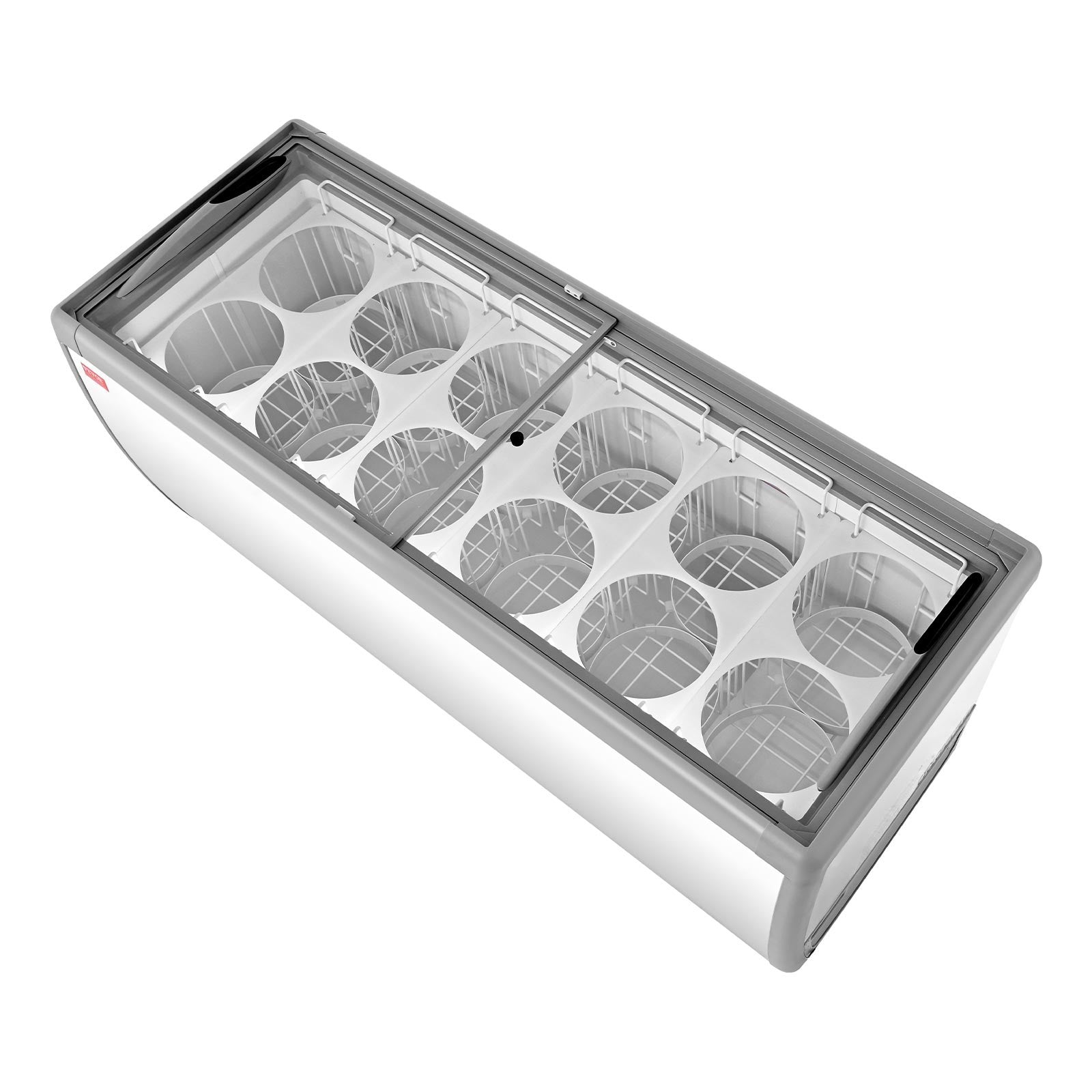 VEVOR Commercial Ice Cream Display Case 20 Cu.Ft Gelato Dipping Freezer Cabinet
