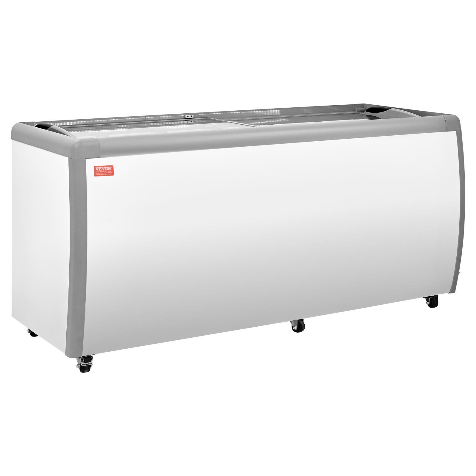 VEVOR Commercial Ice Cream Display Case 20 Cu.Ft Gelato Dipping Freezer Cabinet