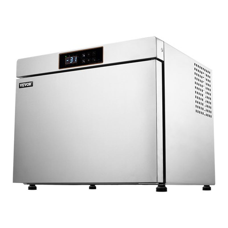 VEVOR 32L Commercial Blast Freezer 4 Trays Blast Chiller Chest Seafood Ice Cream