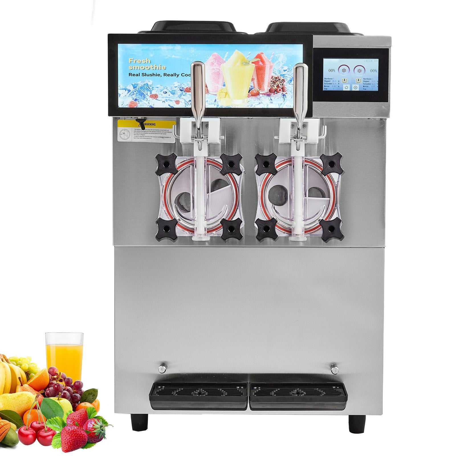 2 X 12L / 3.17 Gal Commercial Slushy Machine Margarita Smoothie Frozen Drink