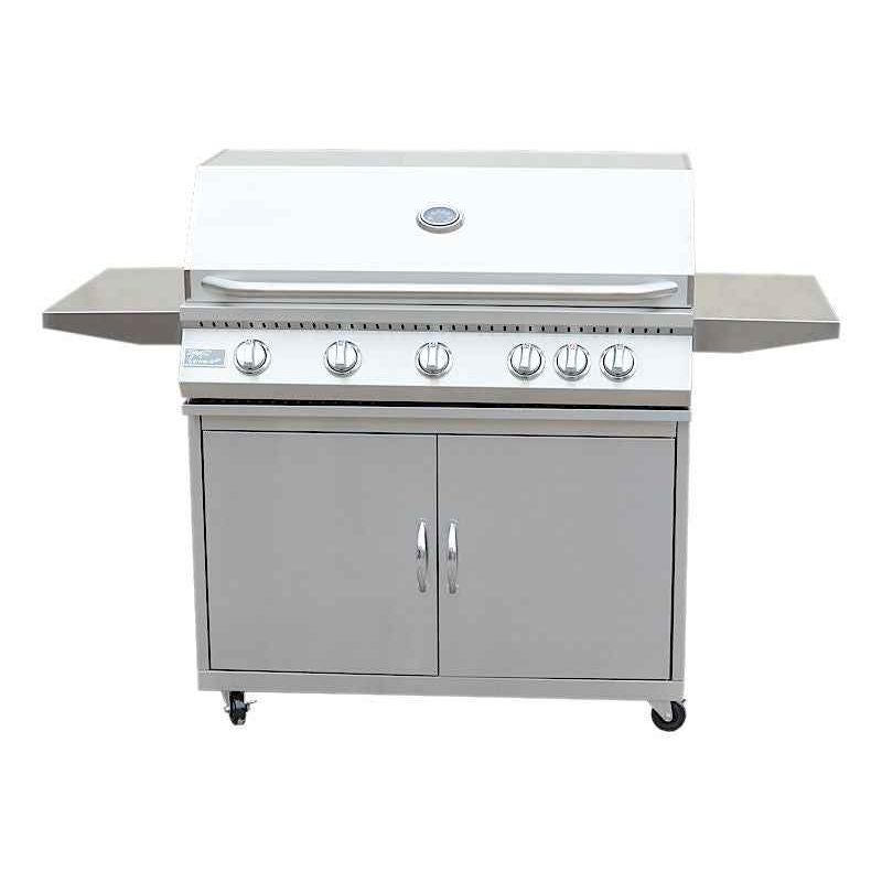 KoKoMo BBQ Grill Classic 40” 5-Burner Freestanding with Cart - 304 Stainless Steel