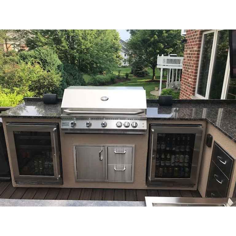 KoKoMo 40” Built-In Gas Grill with 5 Burners and Back Burner