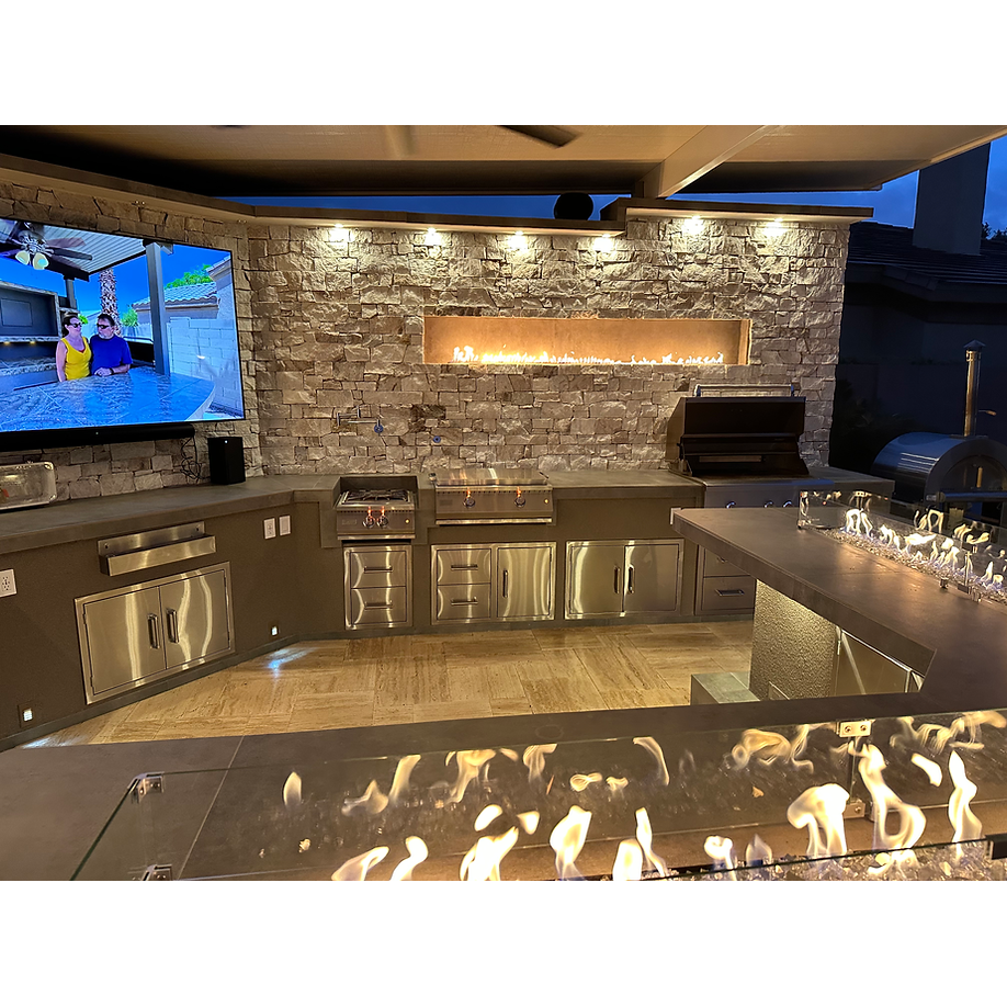 KoKoMo Luxury Outdoor Kitchen BBQ Island - Custom Built Premium Cooking Station for Your Backyard