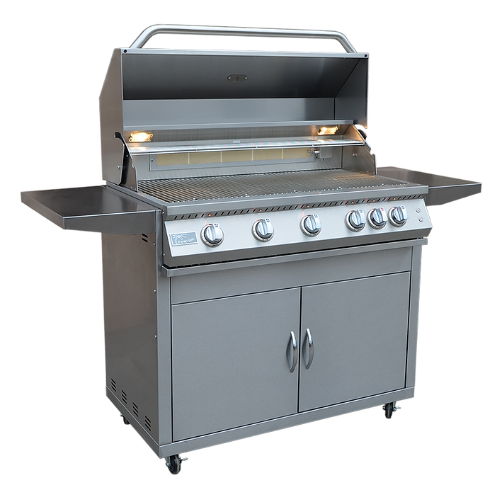 KoKoMo BBQ Grill 40” Professional 5-Burner Freestanding Cart Model