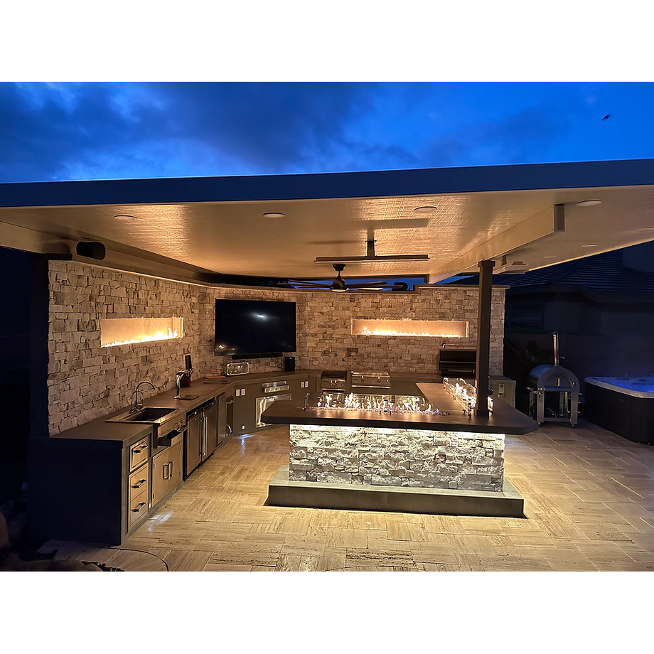 KoKoMo Luxury Outdoor Kitchen BBQ Island - Custom Built Premium Cooking Station for Your Backyard