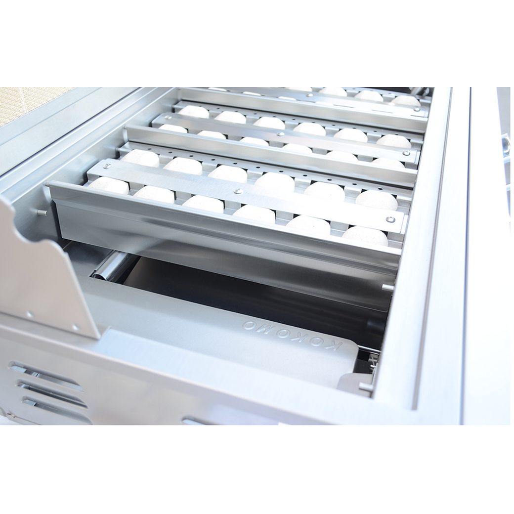 KoKoMo BBQ Grill 32 Inch - Professional 4-Burner Cart Made of Premium 304 Stainless Steel