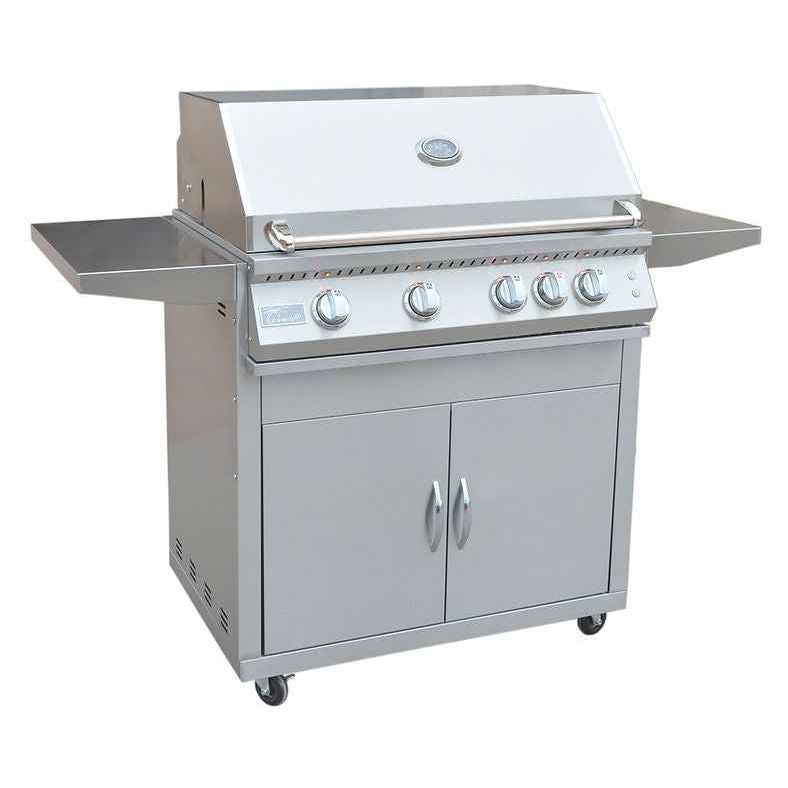 KoKoMo BBQ Grill 32 Inch - Professional 4-Burner Cart Made of Premium 304 Stainless Steel
