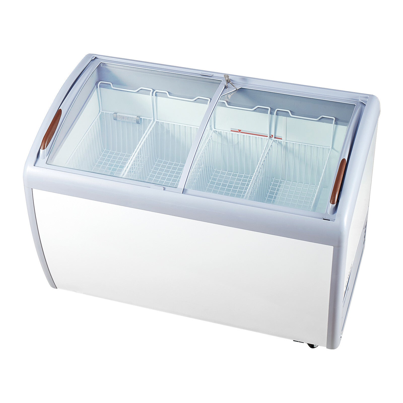50" Commercial Ice Cream Display Case Gelato Freezer Glass Cabinet 12.8 Cu.Ft
