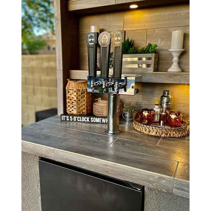 KoKoMo Outdoor Kitchen Pavilion – 20'x20' Luxury BBQ Island with 70" TV, Bar, Grill, Kegerator & More