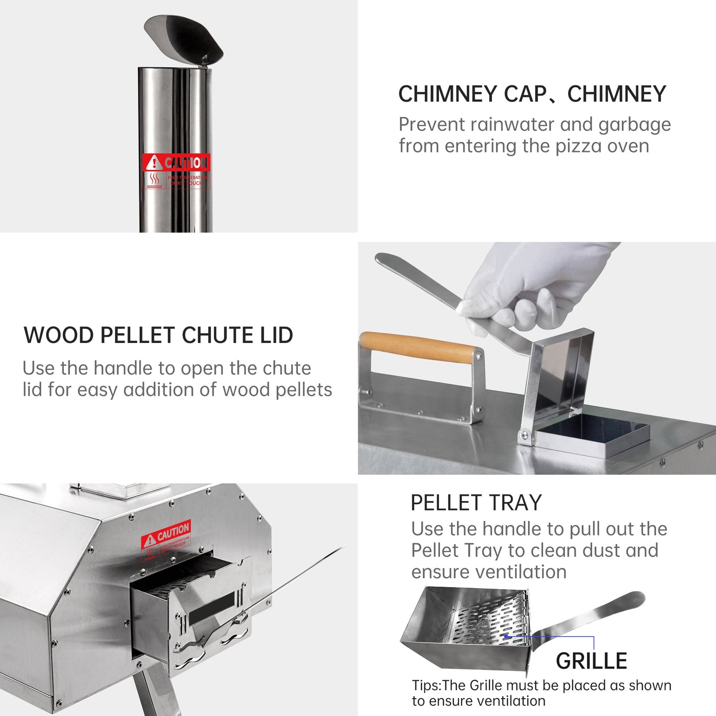 Outdoor Portable Wood Fired Pizza Oven