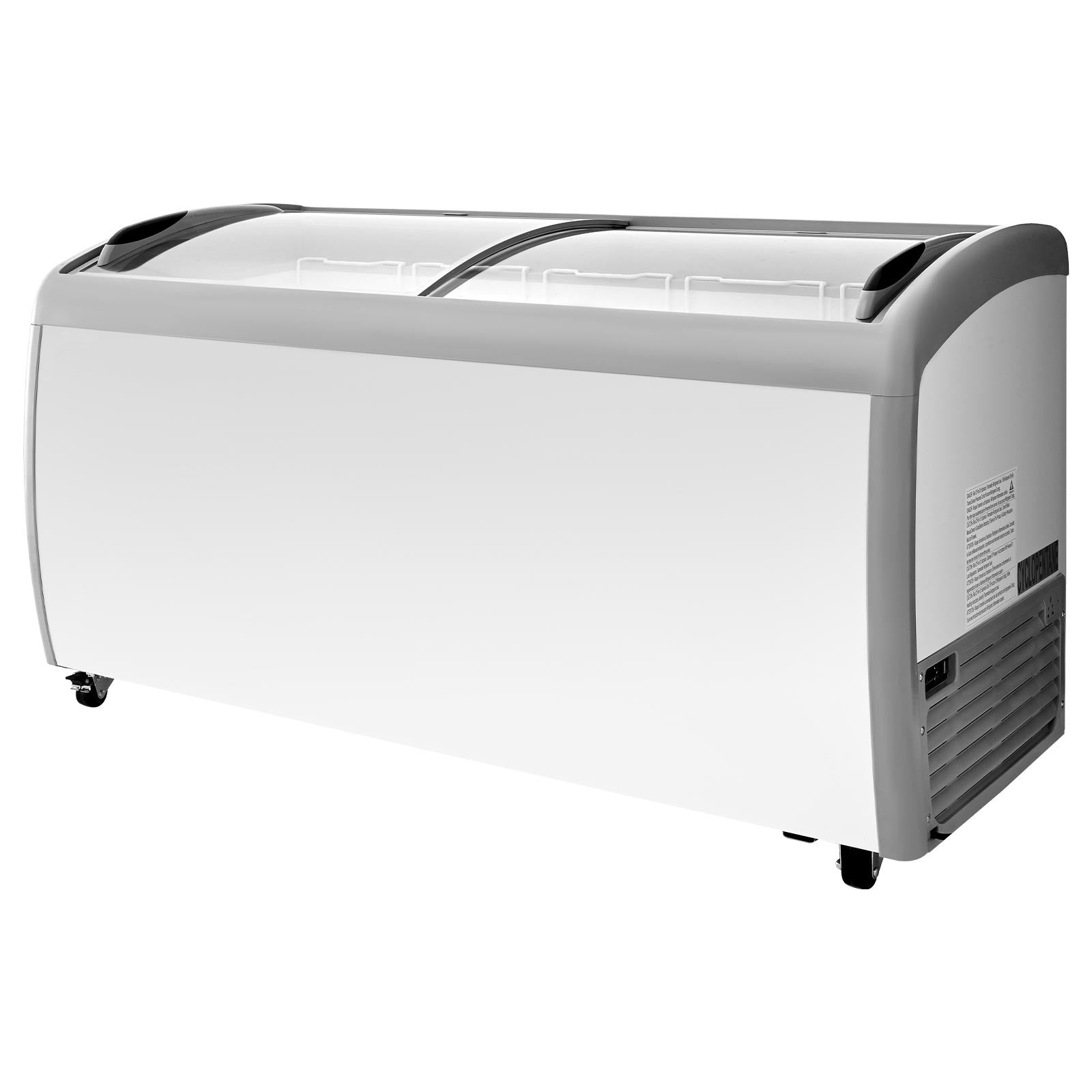 Uimoso Commercial Ice Cream Display Freezer 16.3 Cu.Ft with 5 Wire Baskets
