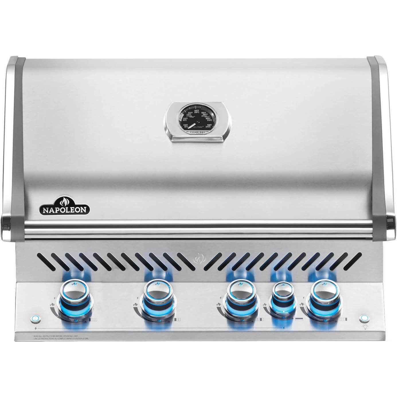 Patio Elegance Built-in Gas Grill Prestige PRO 500 with Infrared Rear Burner