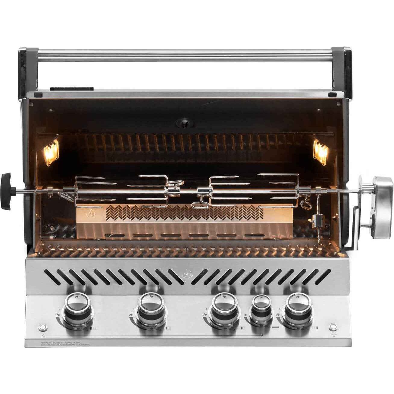 Patio Elegance Built-in Gas Grill Prestige PRO 500 with Infrared Rear Burner