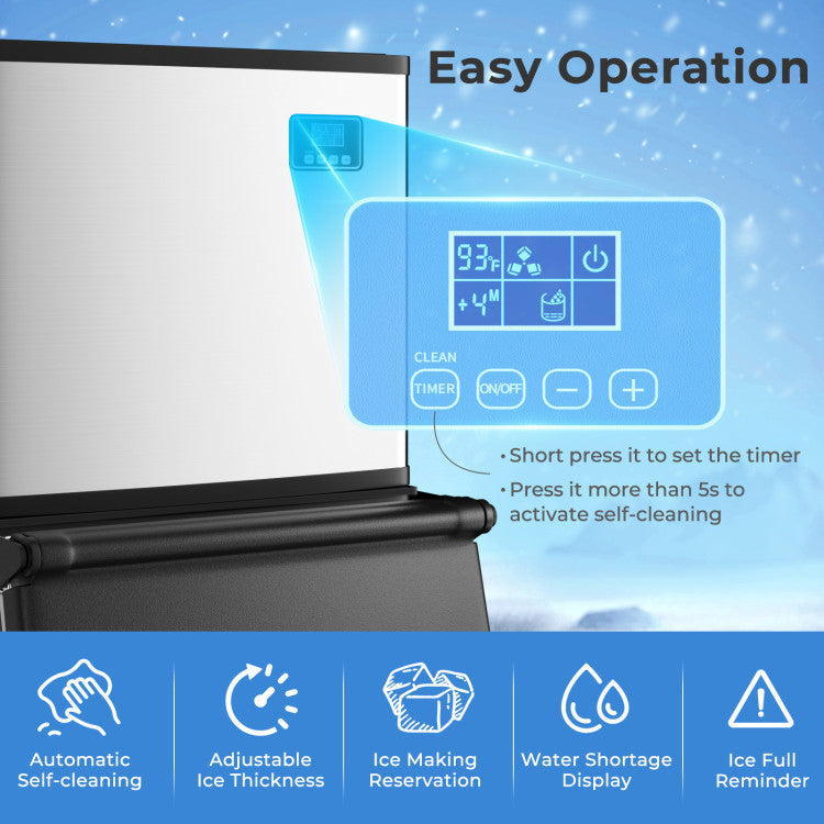 418 LBS Ice Maker with 200 LBS Bin