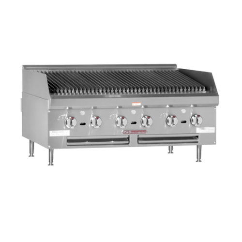 Southbend HDCL-24 Charbroiler Gas Countertop 24" Lava Rock Briquettes Stainless Steel Burners Two-Position Cooking Grid
