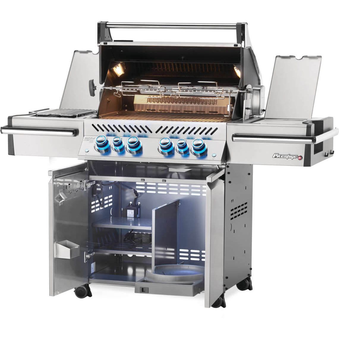 Patio Elegance Grill Prestige PRO 500 RSIB Gas Grill with Infrared Side and Rear Burners