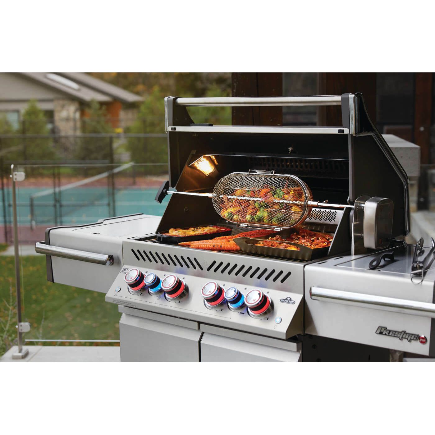 Patio Elegance Grill Prestige PRO 500 RSIB Gas Grill with Infrared Side and Rear Burners