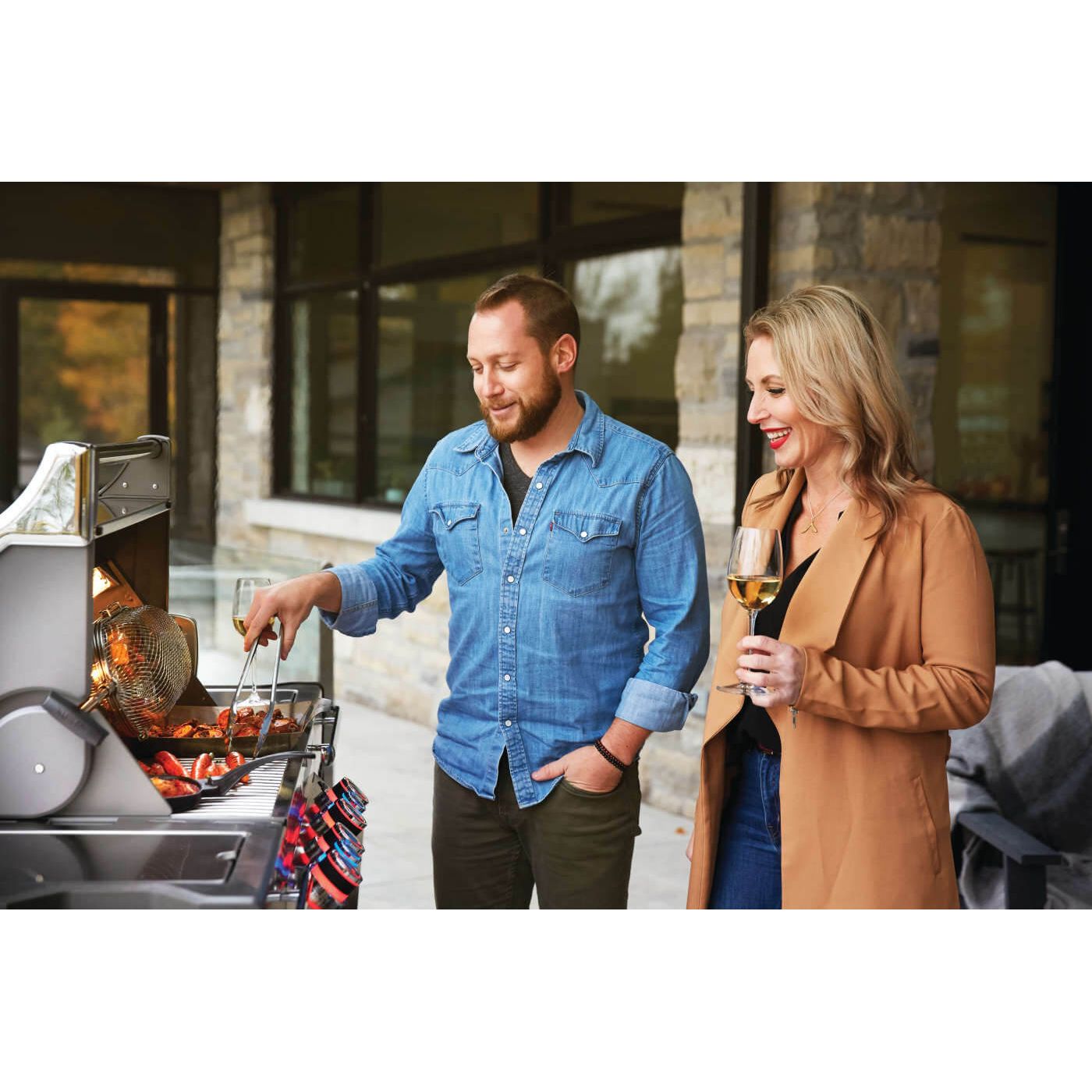 Patio Elegance Grill Prestige PRO 500 RSIB Gas Grill with Infrared Side and Rear Burners