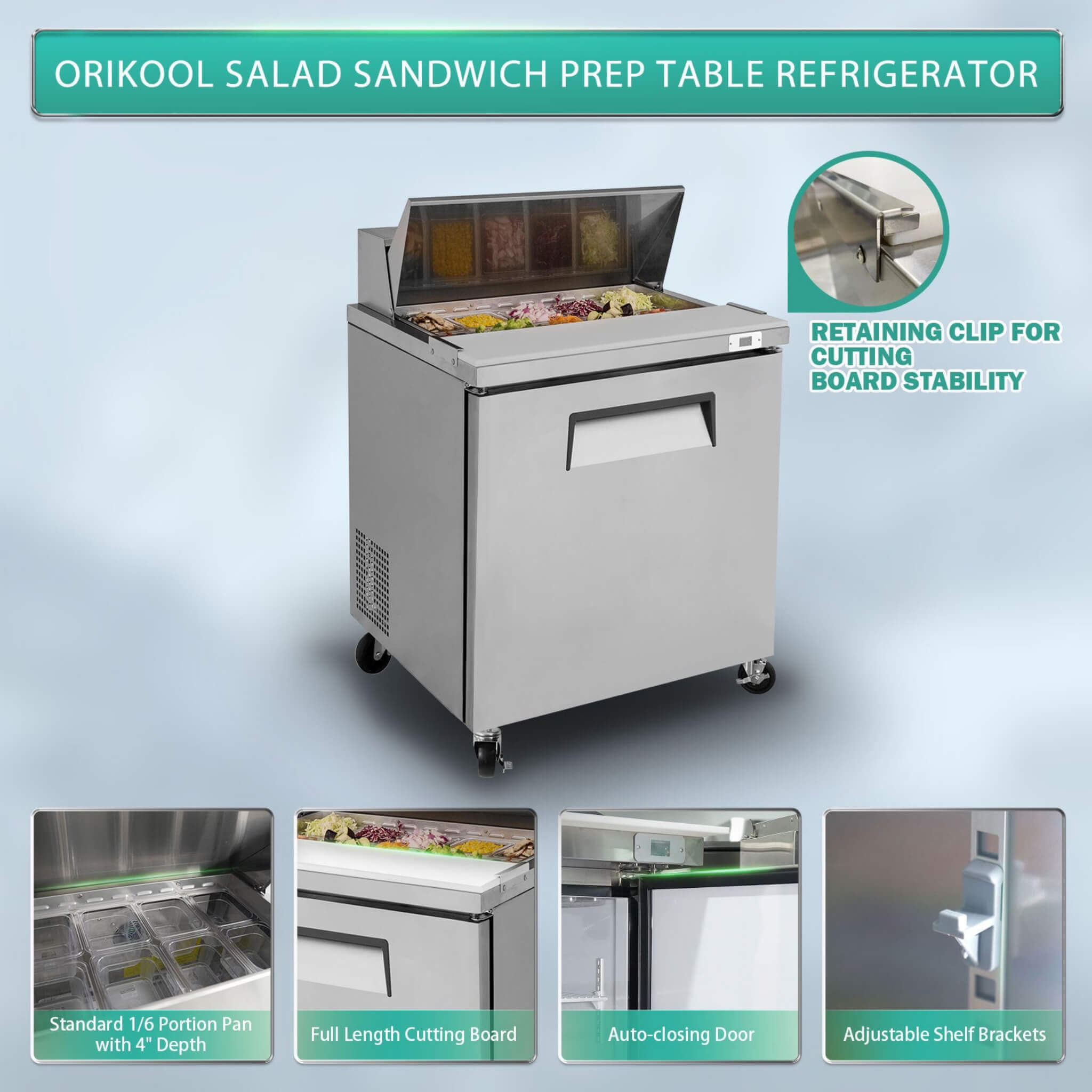 Sandwich & Salad Prep Table Commercial Refrigerator
