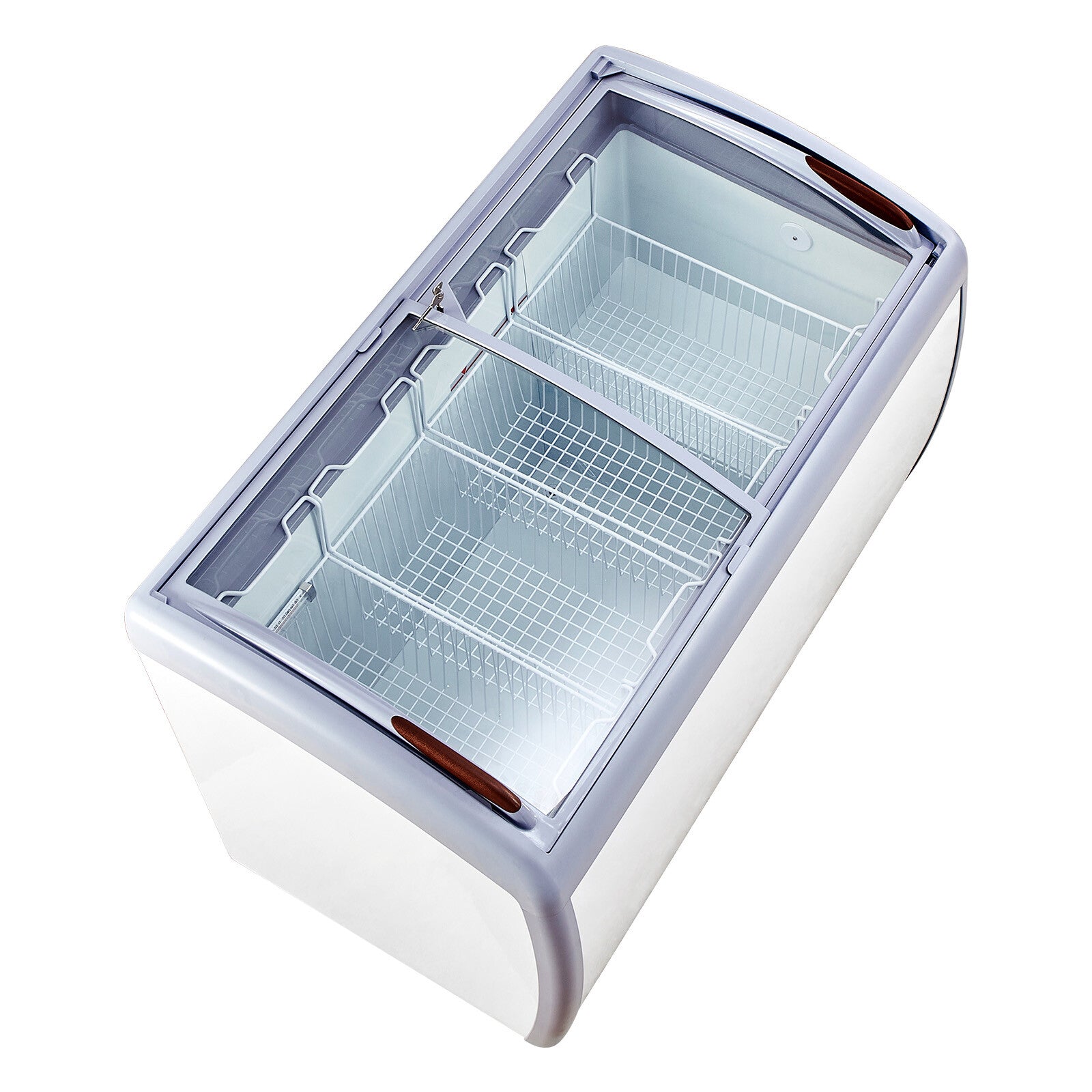 50" Commercial Ice Cream Display Case Gelato Freezer Glass Cabinet 12.8 Cu.Ft