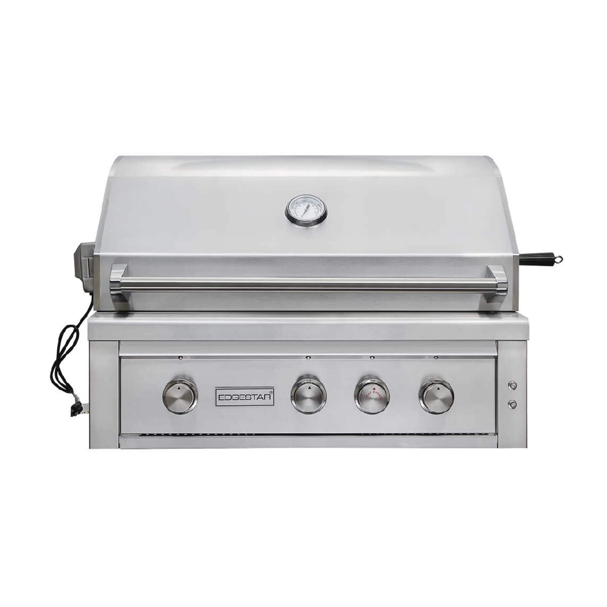 Grill With Rotisserie And LED Lighting
