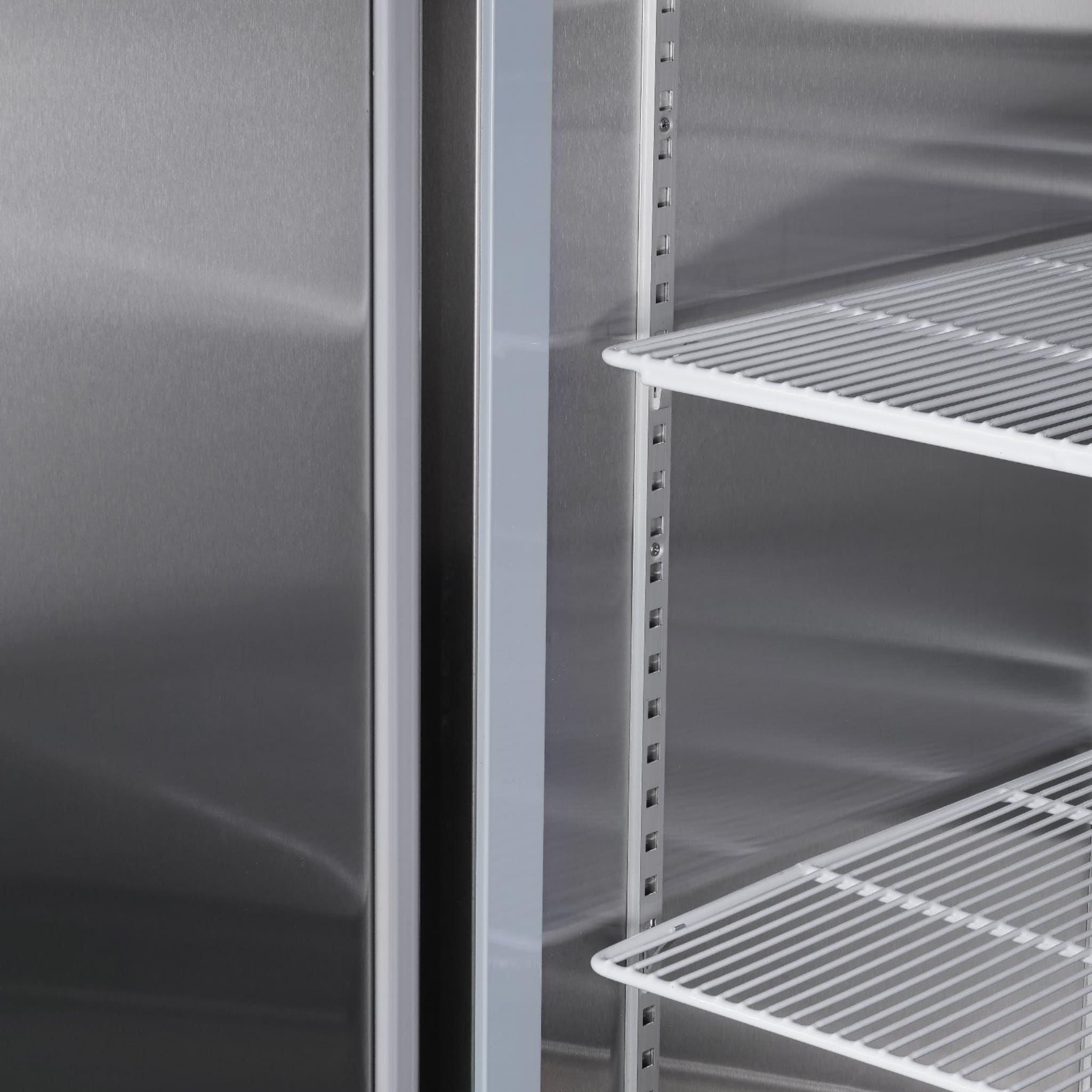Heavy-Duty 54-Inch Stainless Steel 2-Door Reach-In Upright Commercial Freezer (SAK66598)
