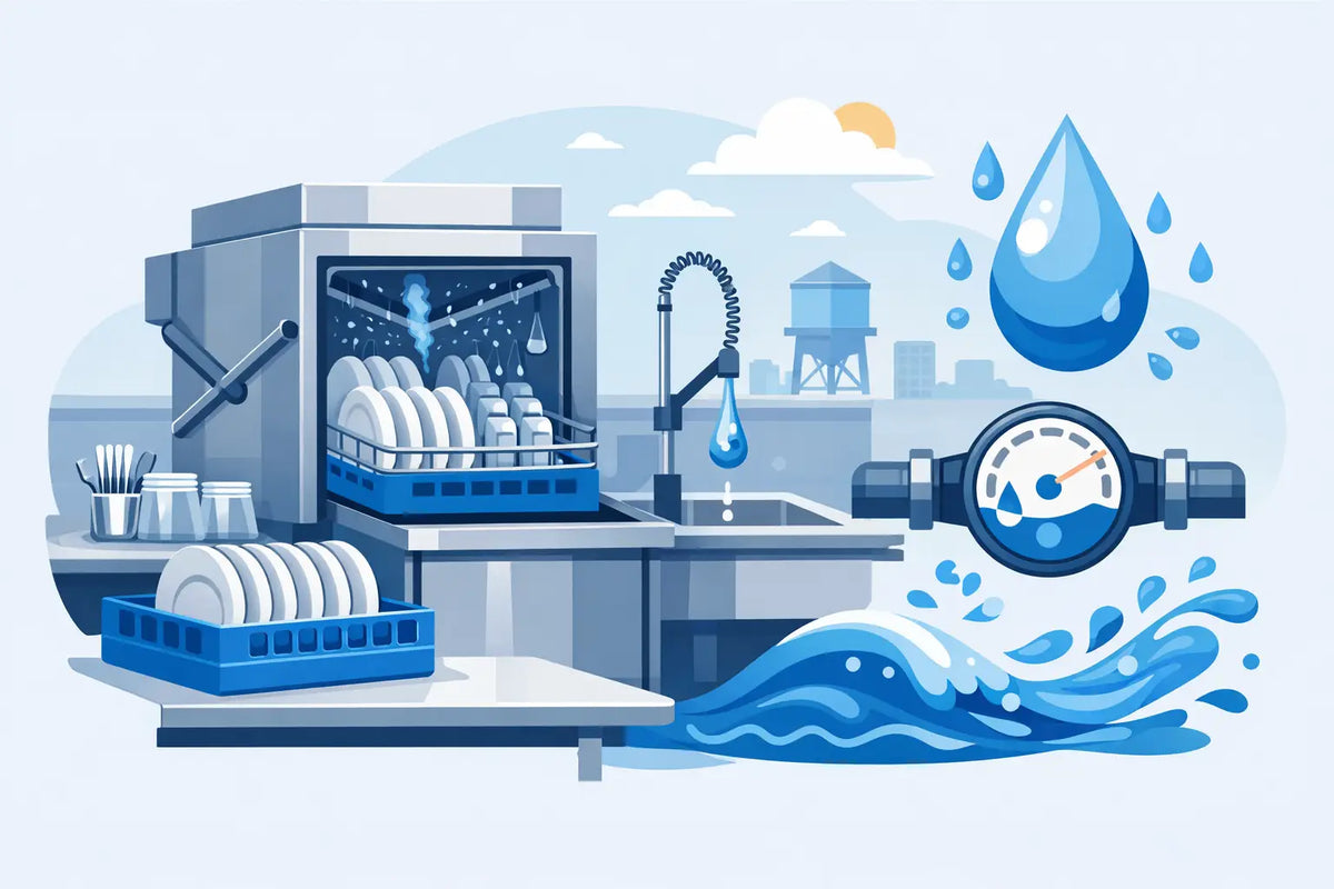 Commercial Dishwasher Water Usage Explained