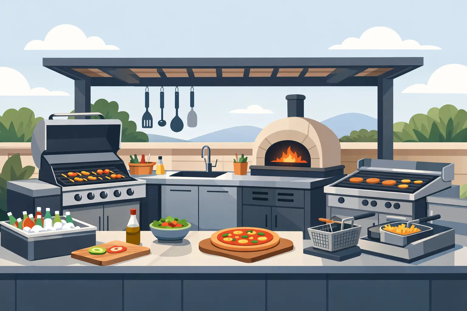 Outdoor Kitchen Equipment Guide for Better Service