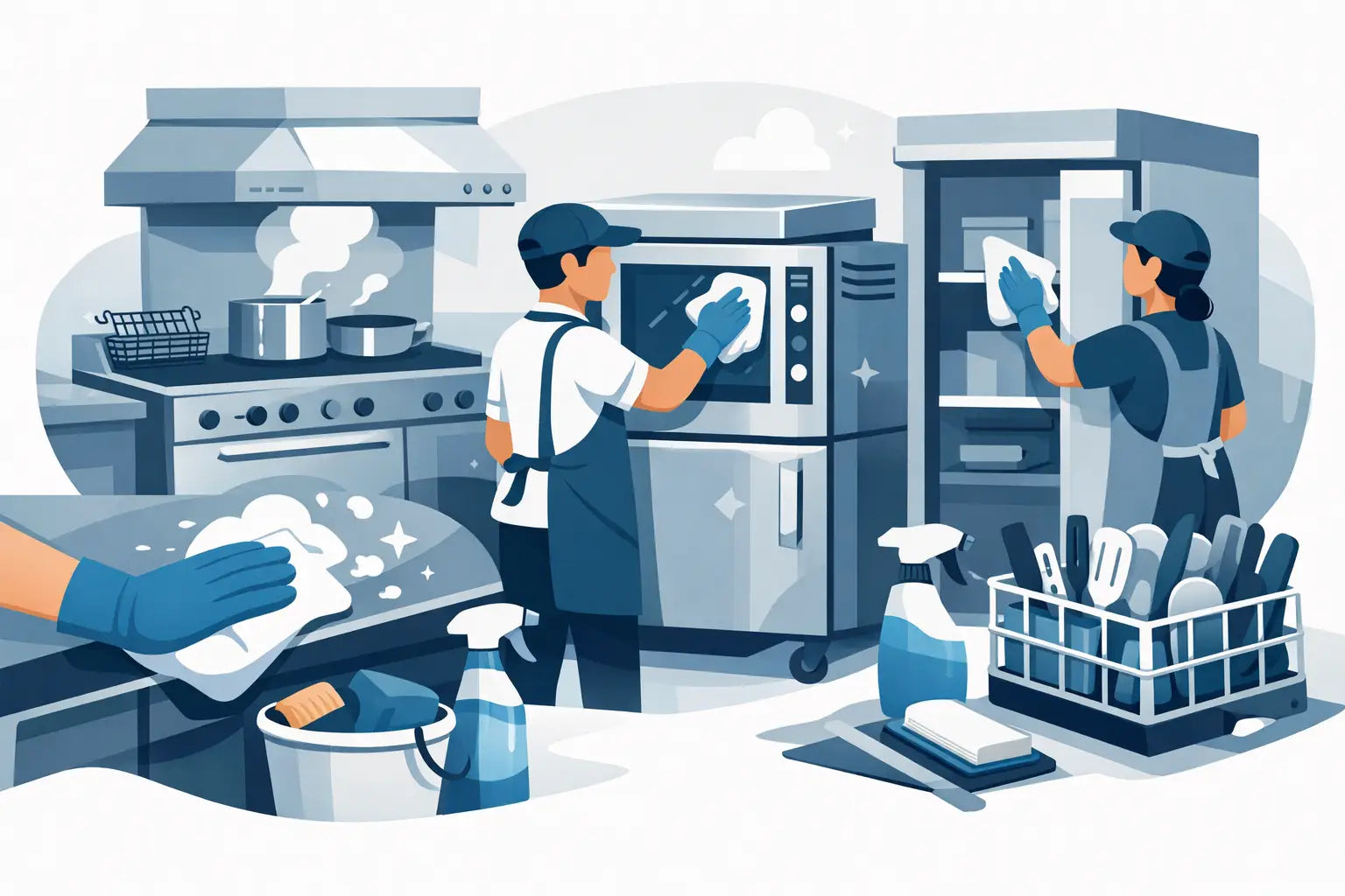 How to Clean Commercial Kitchen Equipment