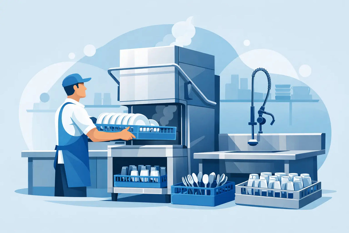 Door Type Dishwashers for Faster Clean Turns