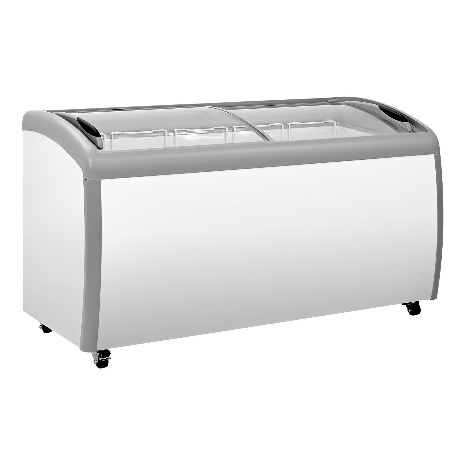 Uimoso Commercial Ice Cream Display Freezer 16.3 Cu.Ft with 5 Wire Baskets