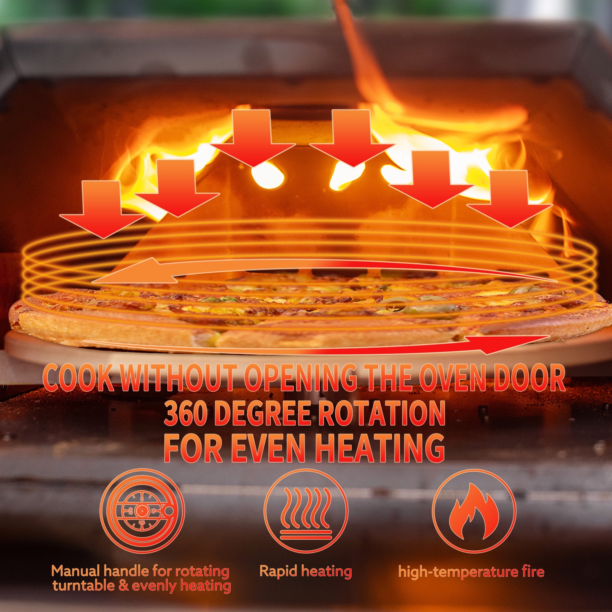 Outdoor Portable Wood Fired Pizza Oven