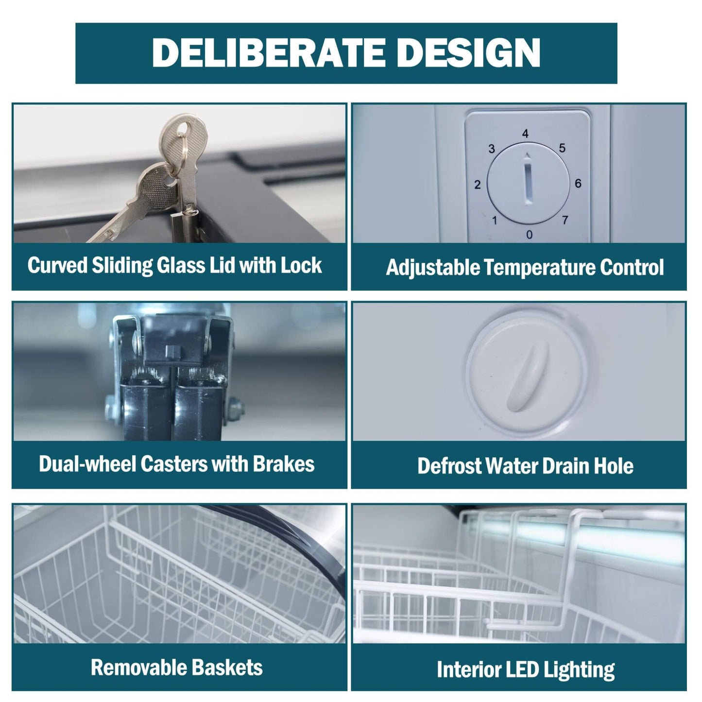 19.3 Cu.Ft Curved-Glass Commercial Display Ice Cream Freezer (SAK81726)