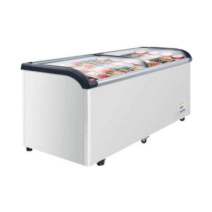 19.3 Cu.Ft Curved-Glass Commercial Display Ice Cream Freezer (SAK81726)