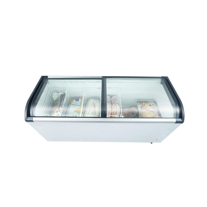 19.3 Cu.Ft Curved-Glass Commercial Display Ice Cream Freezer (SAK81726)
