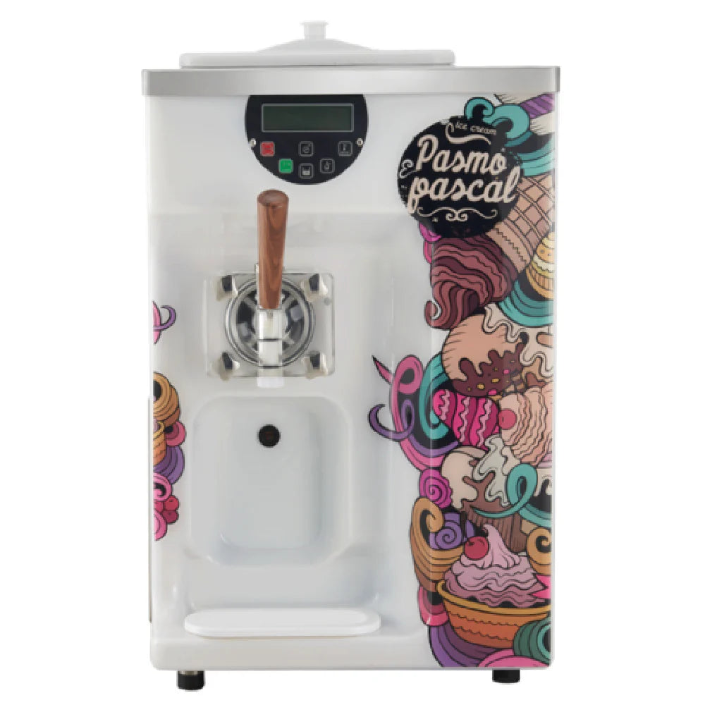 Pasmo USA S111A2 20 Inch Countertop Soft Serve Machine Electric with Auto Return Handle