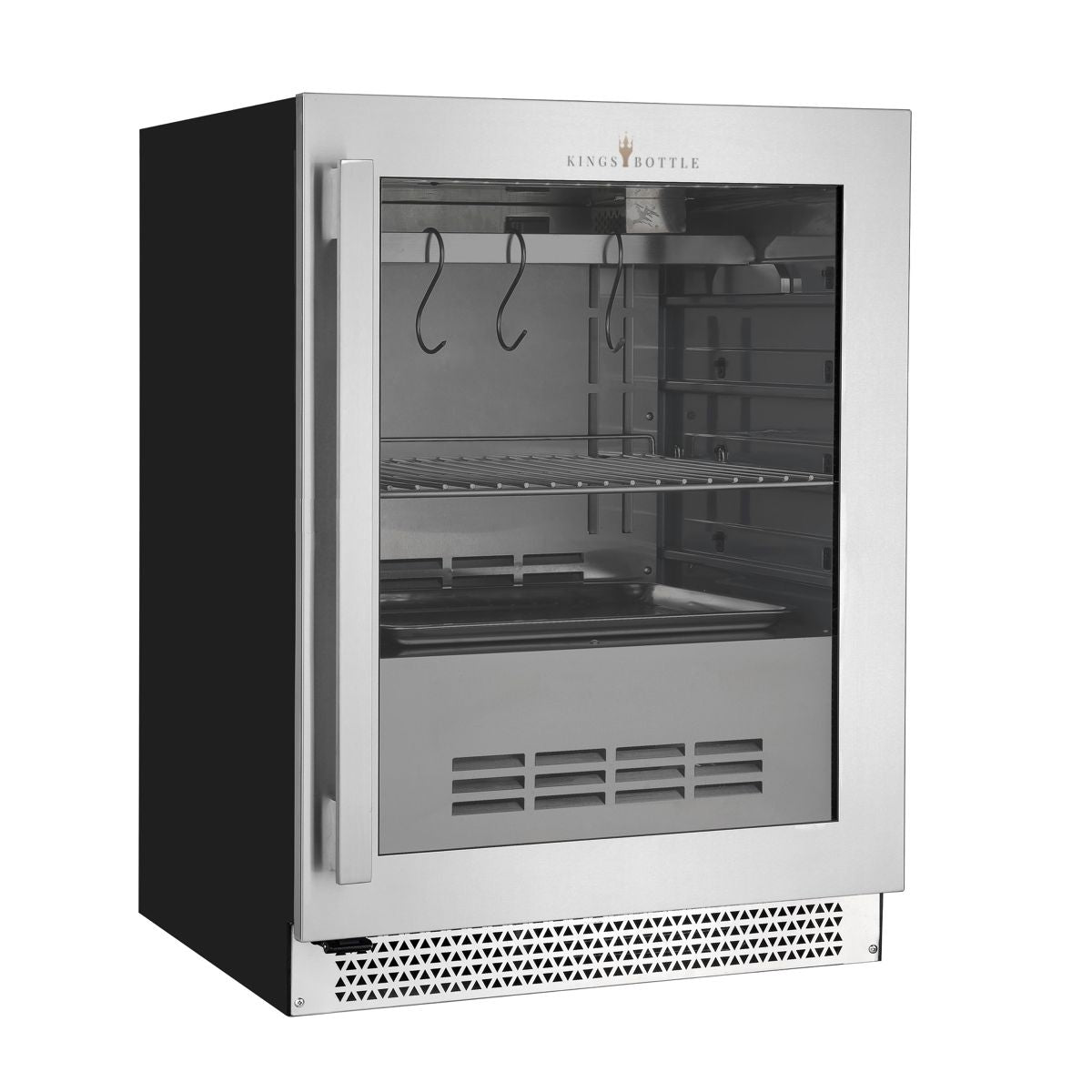 24″ Glass‑Door Meat Aging Fridge (Compact)