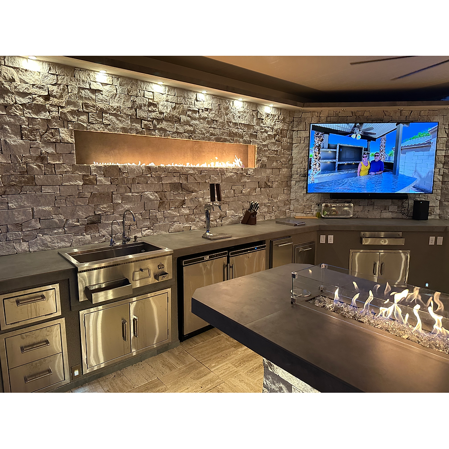 KoKoMo Luxury Outdoor Kitchen BBQ Island - Custom Built Premium Cooking Station for Your Backyard