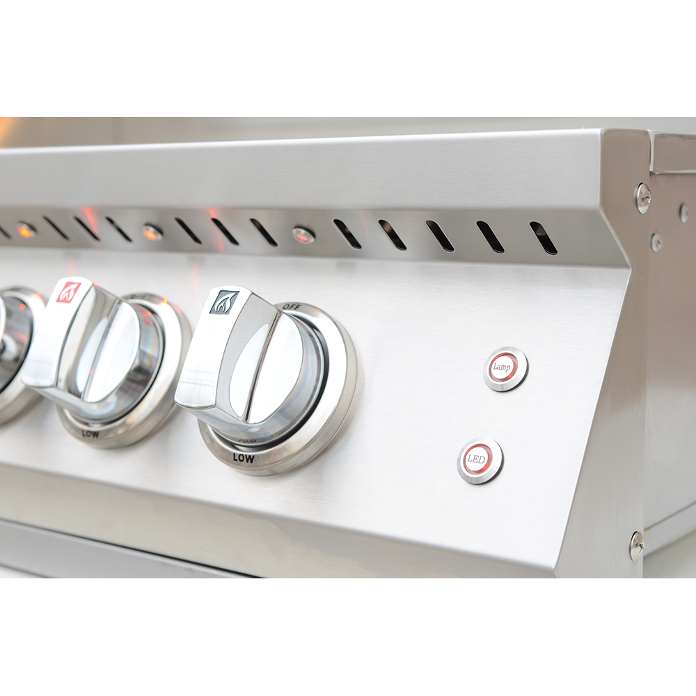 KoKoMo 40” Built-In Gas Grill with 5 Burners and Back Burner