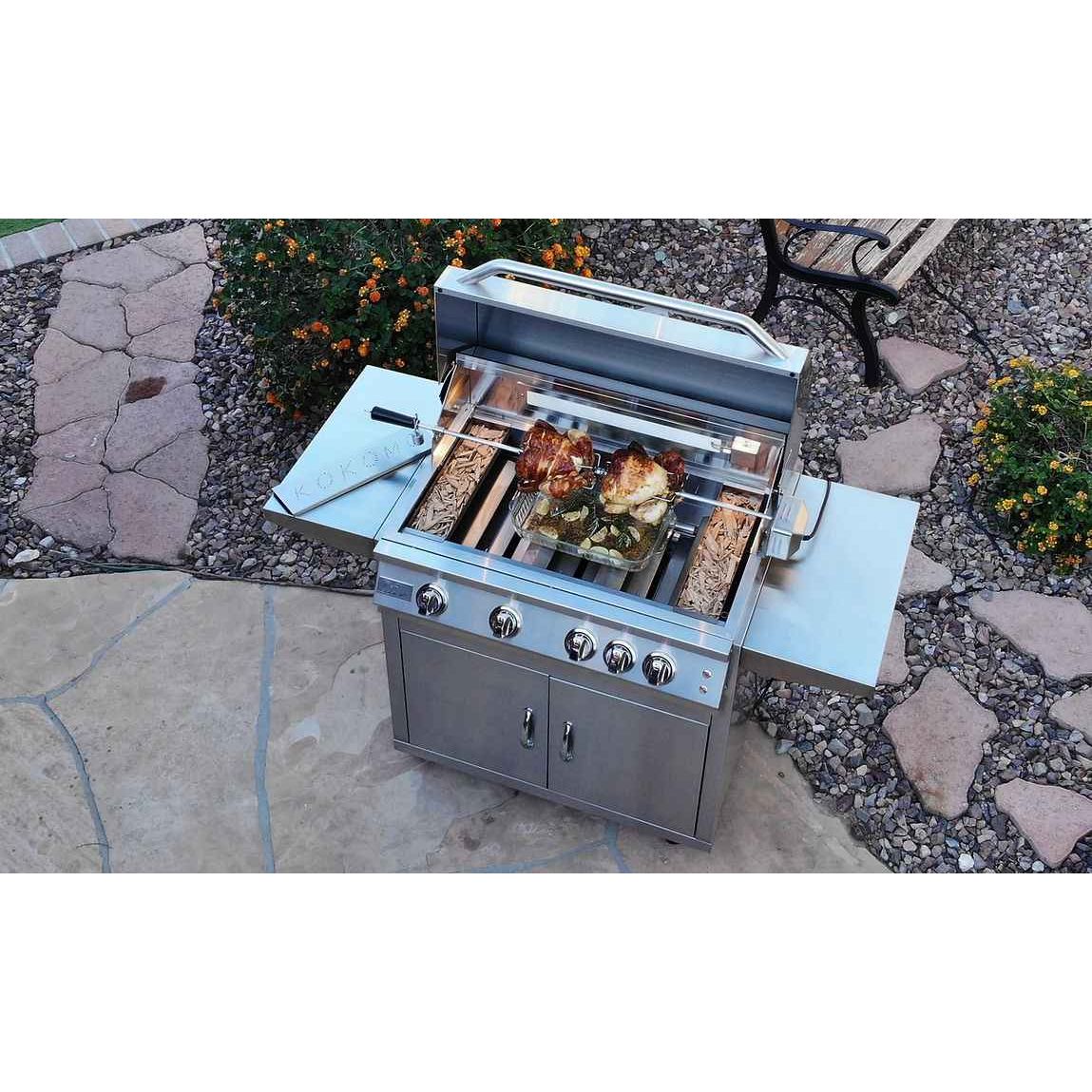 KoKoMo BBQ Grill 32 Inch - Professional 4-Burner Cart Made of Premium 304 Stainless Steel