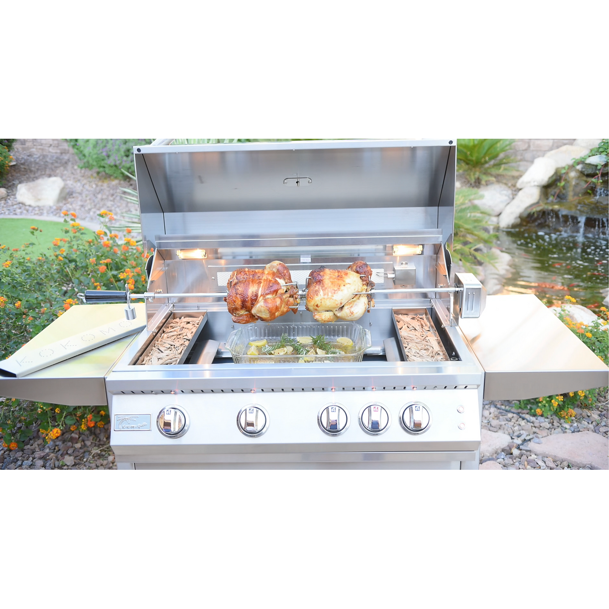 KoKoMo BBQ Grill 40” Professional 5-Burner Freestanding Cart Model