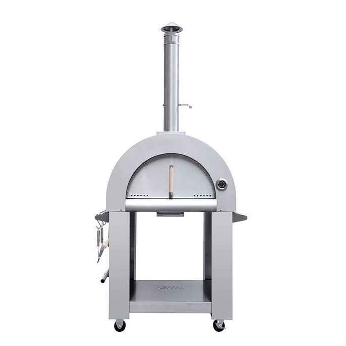 Kokomo Wood Fired Pizza Oven – 32” Stainless Steel, Freestanding or Built-In Options