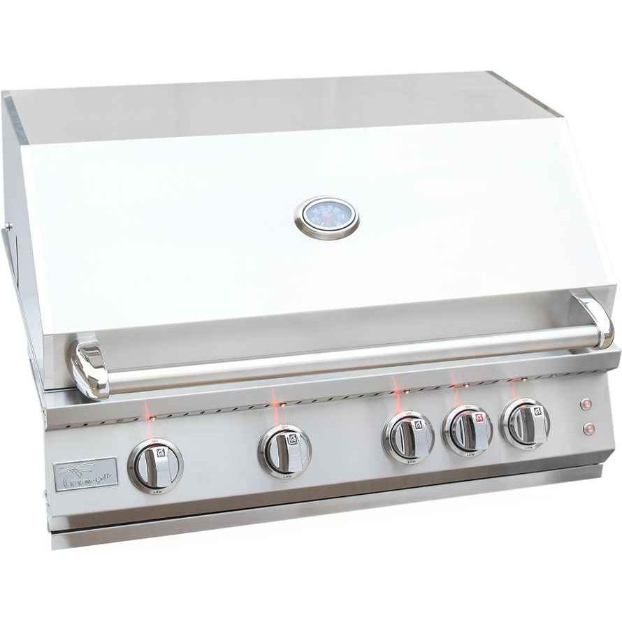 KoKoMo 32” Gas Grill with 4 Burners, Laser-Cut Grates & Back Burner