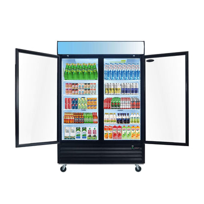 44.7 Cu.Ft Double-Door Commercial Display Merchandising Refrigerator (SAK54692)