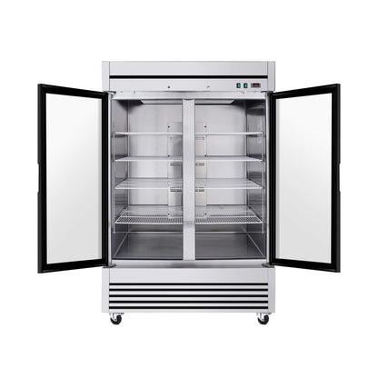 49-Inch Upright Commercial Reach-In Display Refrigerator (SAK16785)