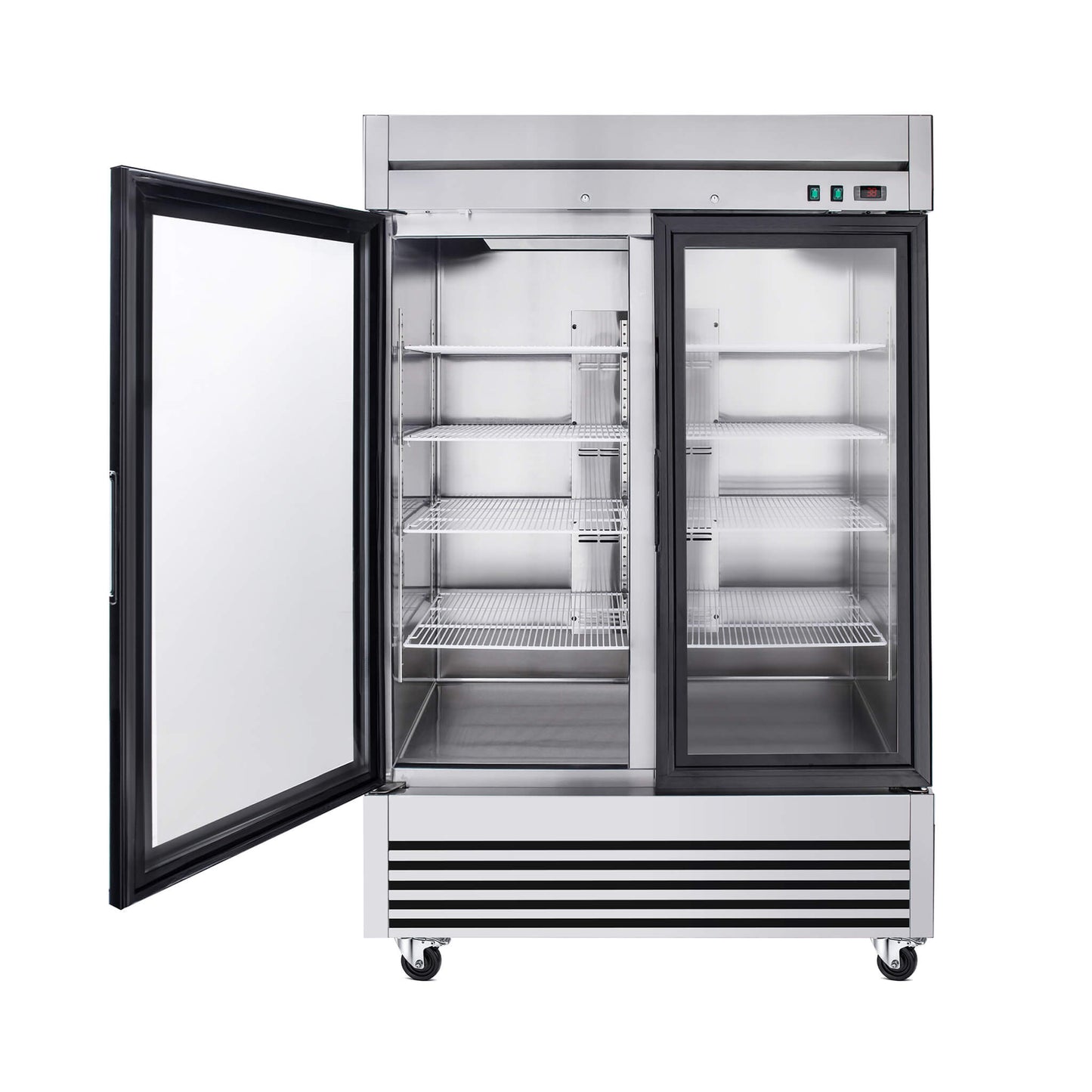 49-Inch Upright Commercial Reach-In Display Refrigerator (SAK16785)