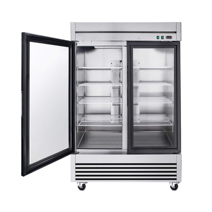 49-Inch Upright Commercial Reach-In Display Refrigerator (SAK16785)