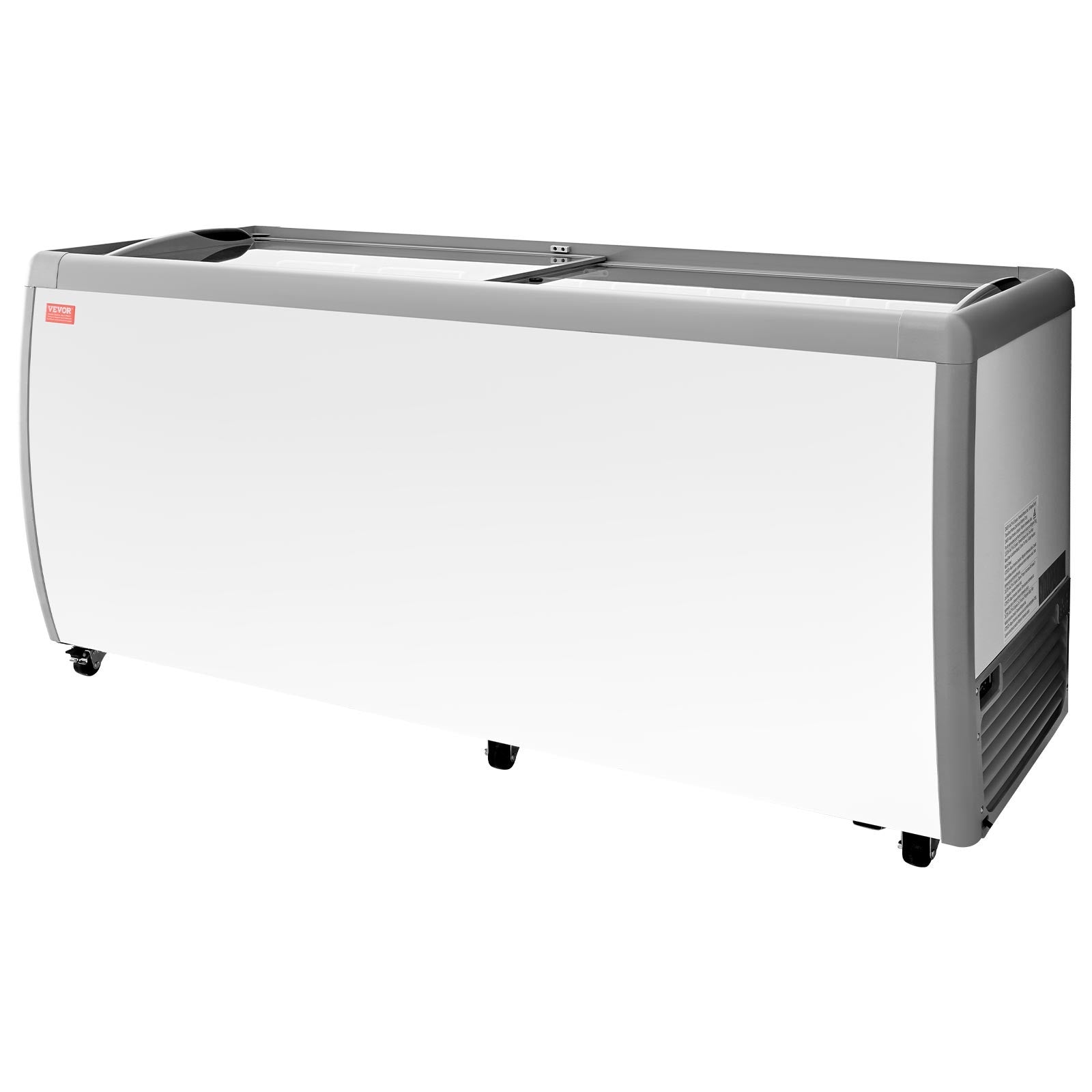 VEVOR Commercial Ice Cream Display Case 20 Cu.Ft Gelato Dipping Freezer Cabinet